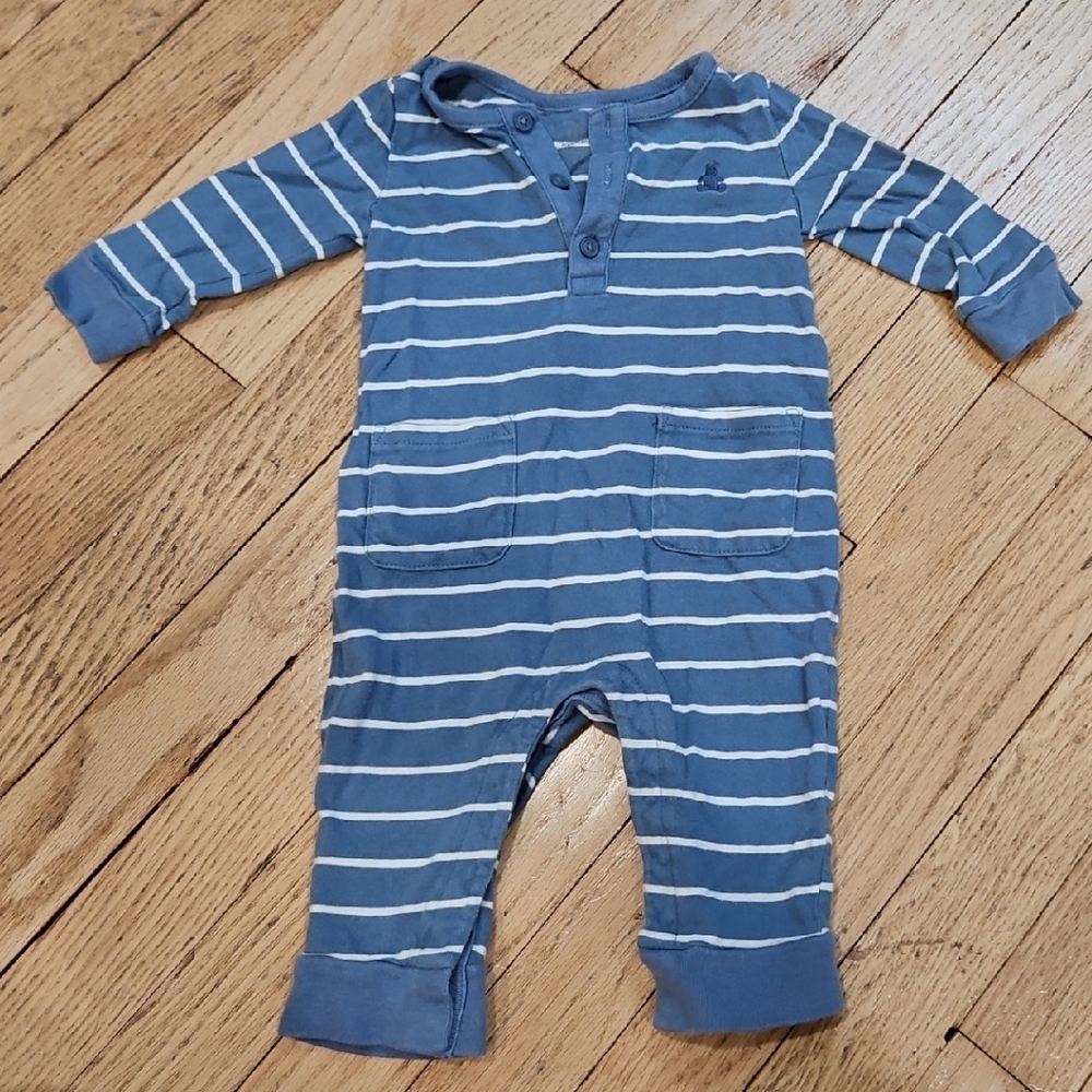 GAP Blue and White Striped Kids One Piece